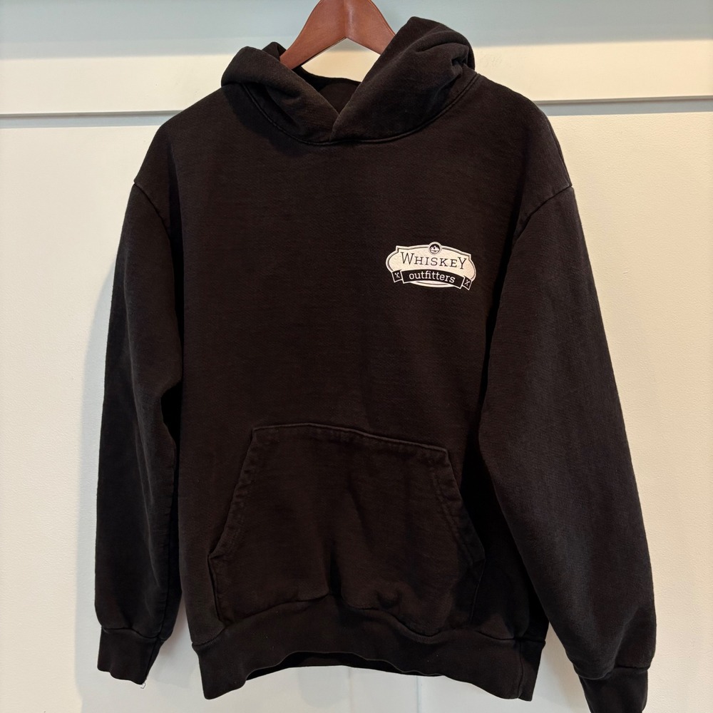 Los Angeles Apparel Sweatshirt Medium Black Whiskey‎ Outfitters Heavy Hoodie